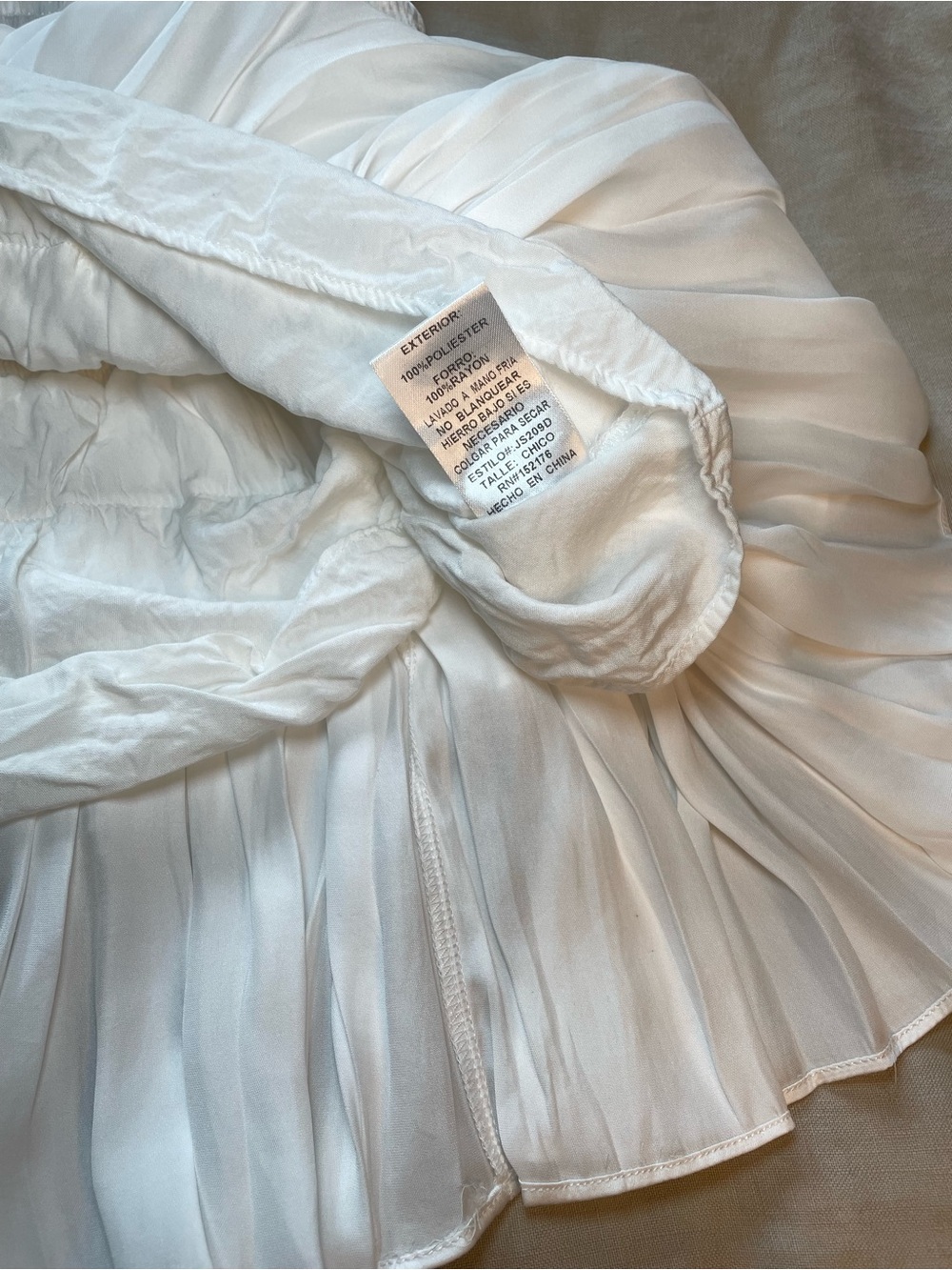 White Strapless Ruffle Top - Picture 5 of 5